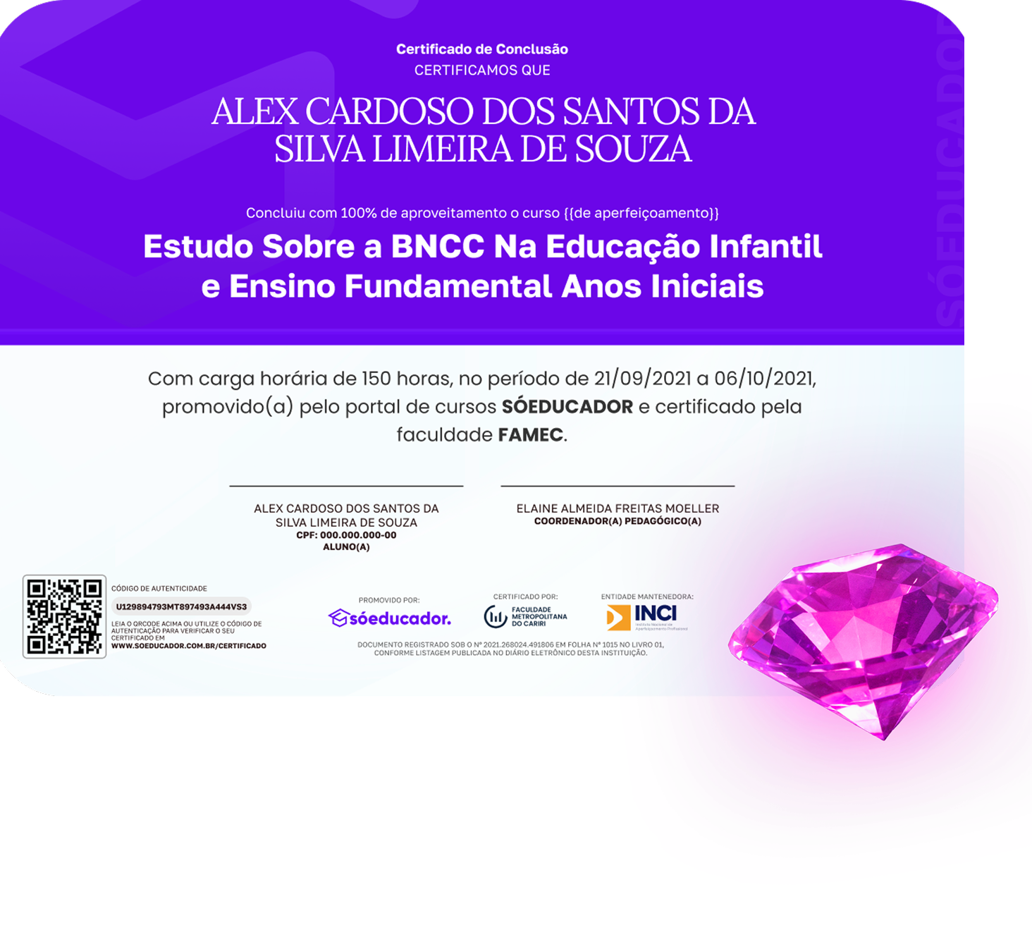 Certificado Diamond